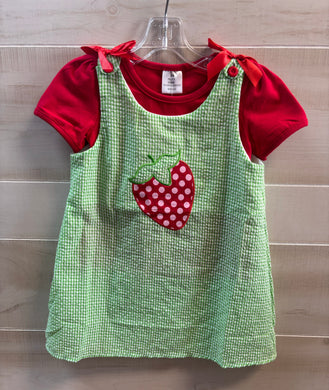 Checkered strawberry dress (2 piece)