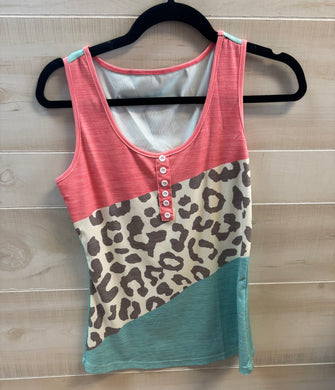 Mint Cheetah Tank