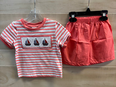 Sail boat 2 piece short set